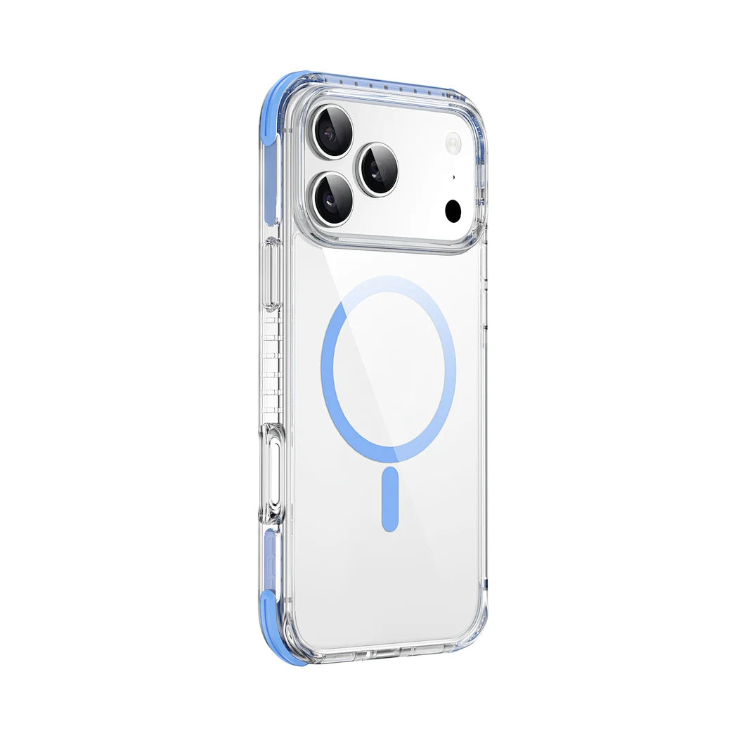 WiWU HCC-203 Hybrid Magnetic Clear Case 3D Armor Triple Layer Shockproof Cover (para iP17 Pro Max 6,9″)