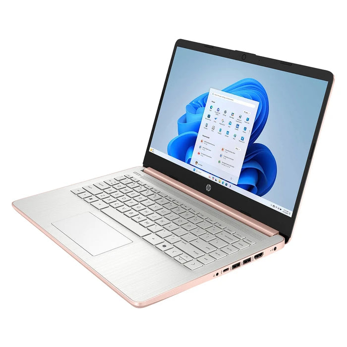 Notebook HP 14-DQ6105DX 14" HD Intel N150 4GB LPDDR5 128GB UFS Wi-Fi 6 Windows 11 Home Pale Rose Gold