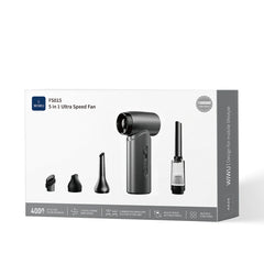Ventilador de Mesa e Viagem WiWU Hurricane Ultra High Speed (Wi-FS015) | Motor Turbina de Alta Velocidade, Bateria de 4000mAh e Acabamento em Pintura Metálica
