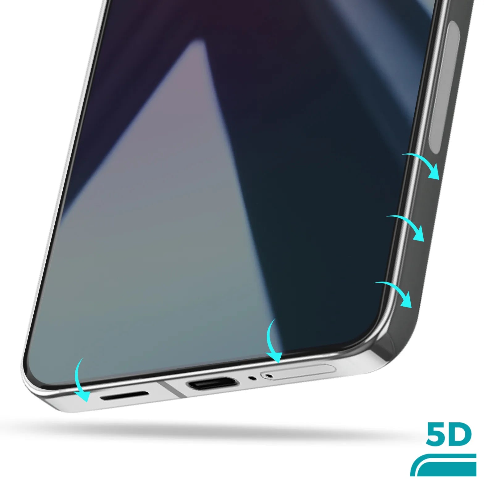 Película de Vidro Protetora Blueo Full Cover Anti-Peep para Samsung Galaxy S24
