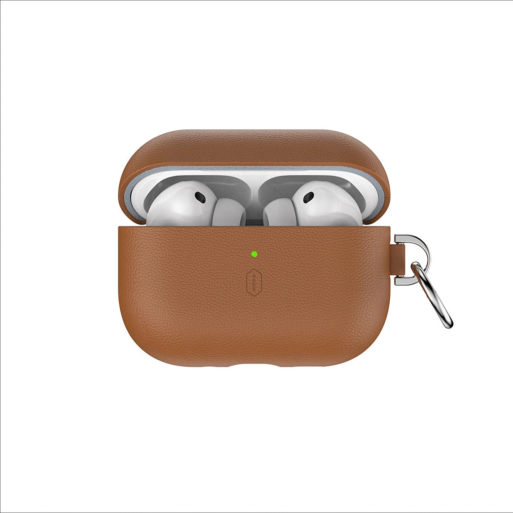 Capa Protetora WiWU Premium Leather (HC-201) | Couro Bovino Genuíno de Alta Qualidade, Proteção 360° com Forro em Microfibra e Compatível com Carregamento Sem Fio