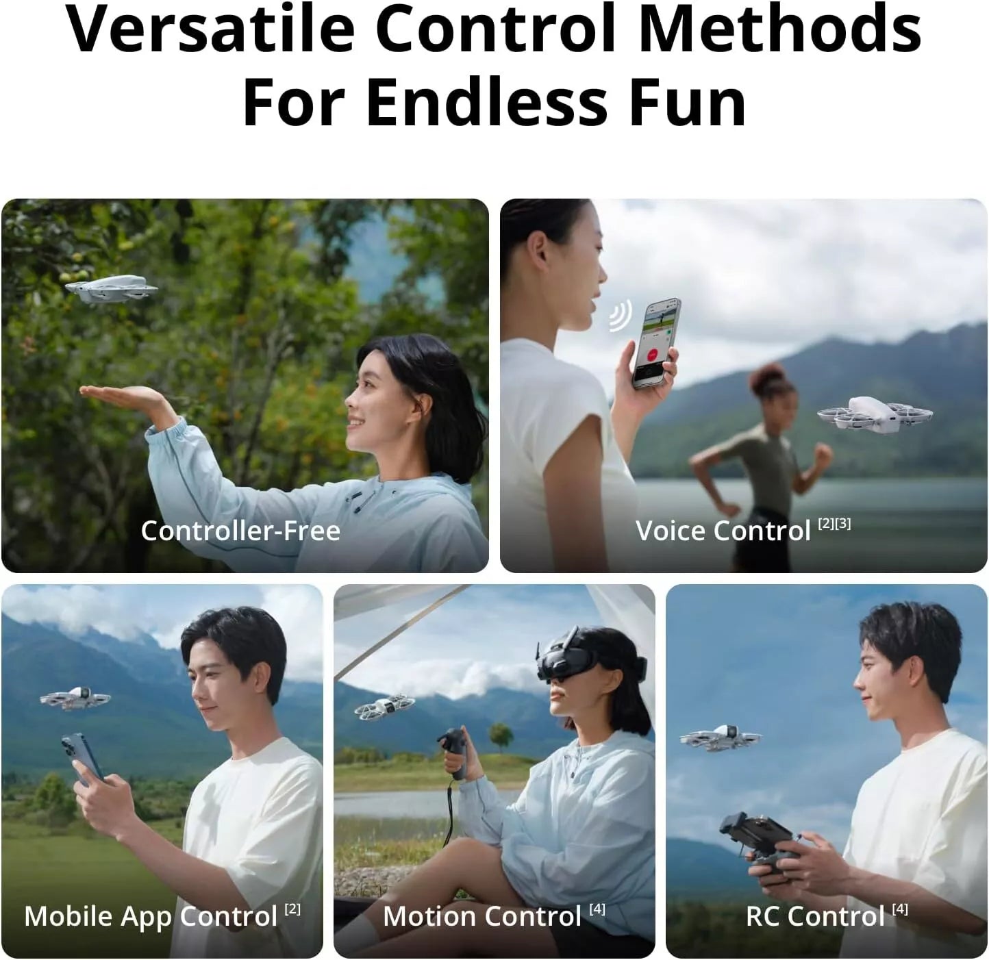 Mini Drone DJI Neo Fly More Combo (4K - Autonomia: 18 min - Branco)