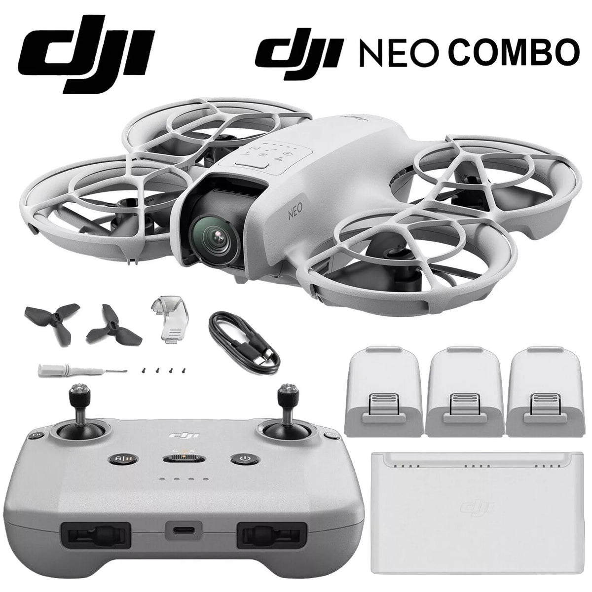 Mini Drone DJI Neo Fly More Combo (4K - Autonomia: 18 min - Branco)