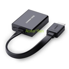 UGreen 40248 HDMI To VGA W/AUD+Micro USB Power-BK