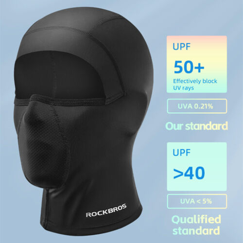 Balaclava ROCKBROS Ice Silk – Proteção Solar e Conforto para Ciclismo