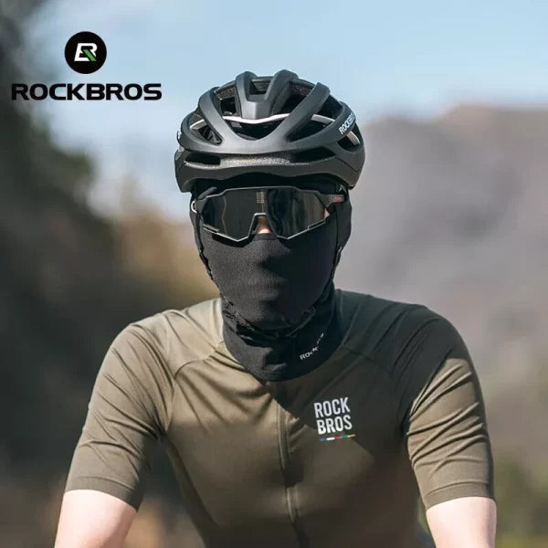 Balaclava ROCKBROS Ice Silk – Proteção Solar e Conforto para Ciclismo