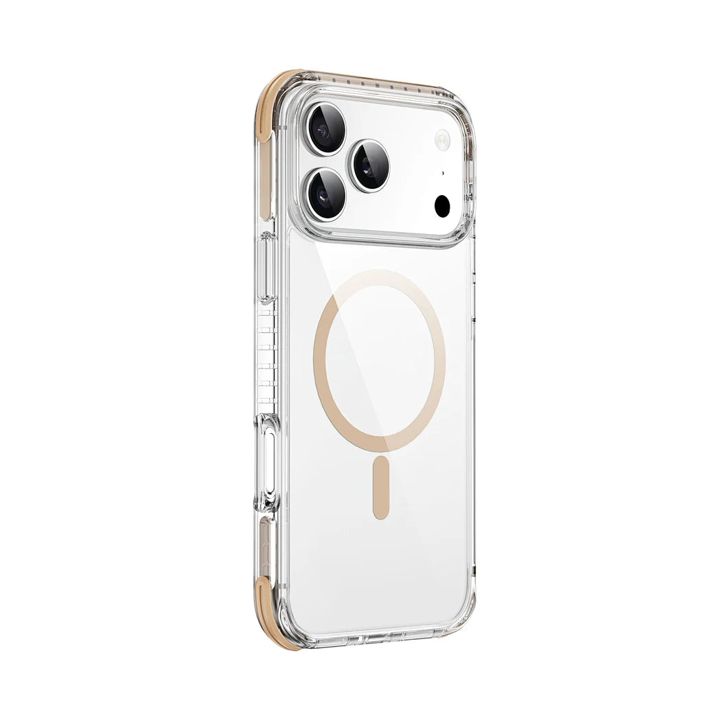 WiWU HCC-203 Hybrid Magnetic Clear Case 3D Armor Triple Layer Shockproof Cover (para iP17 Pro Max 6,9″)