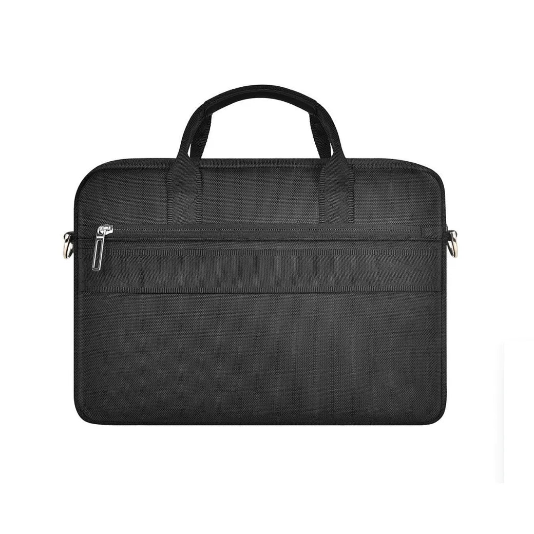 Mala de Laptop WiWU Hali Briefcase | Estilo Executivo em Poliéster 1680D Resistente à Água – Compartimentos Múltiplos e Proteção para 14" e 15.6"