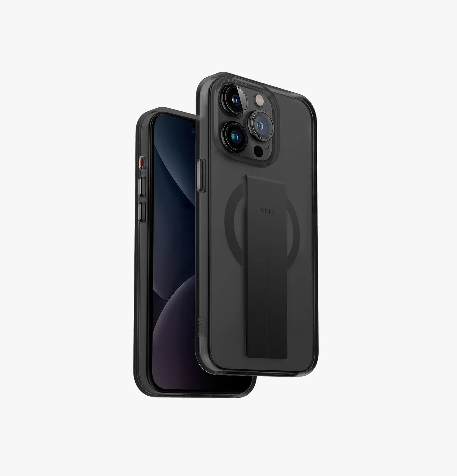 Capa Transparente UNIQ Heldro Mag Premium com Banda FlexGrip™ para iPhone Série 15