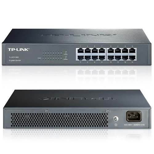 Switch Gigabit TP-Link 16 portas SG1016D