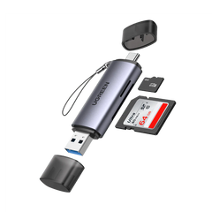 UGREEN 50704 – Leitor de Cartão TF + SD USB-C