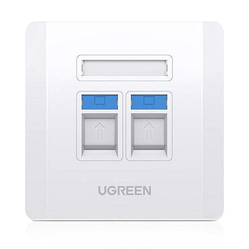 UGreen Placa de Parede de Dupla Porta LAN / RJ45 / RJ11 – 80182