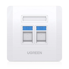 UGreen Placa de Parede de Dupla Porta LAN / RJ45 / RJ11