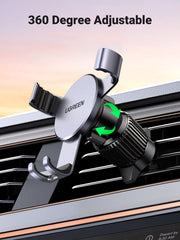 Suporte Veicular UGREEN UG-10422 para Celular Encaixe na Saída de Ar com Rotação 360° para Telas de 4,7" a 7,12"