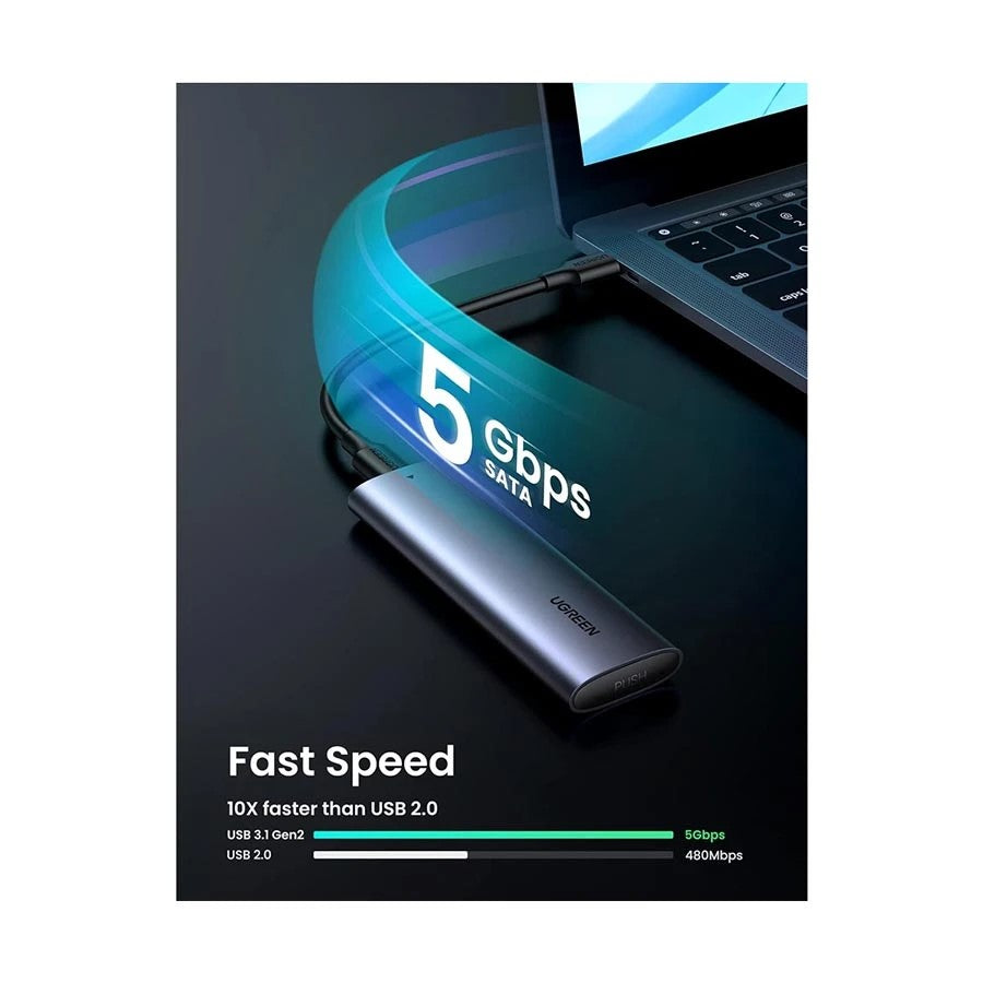 Ugreen CM400 (10903) M.2 NGFF 5Gbps SATA SSD Enclosure