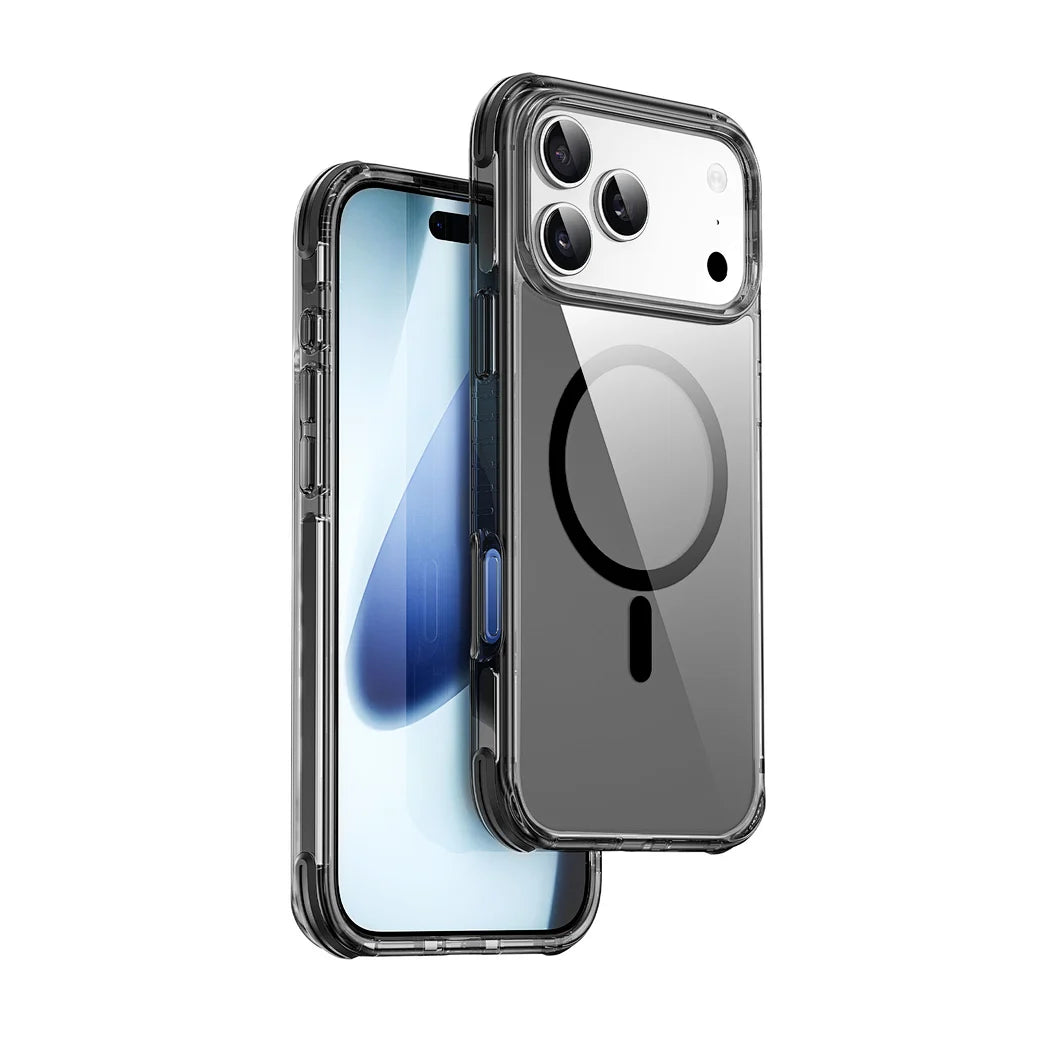 WiWU HCC-203 Hybrid Magnetic Clear Case 3D Armor Triple Layer Shockproof Cover (para iP17 Pro Max 6,9″)