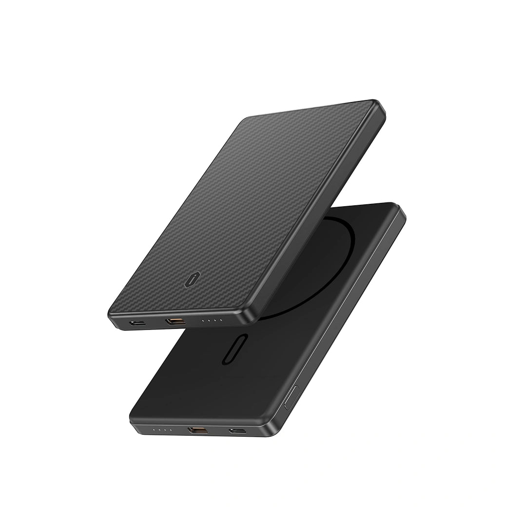 Power Bank Magnético WiWU Titanlink Warriors WI-P072 | 5.000mAh MagSafe Wireless 15W e USB-C PD 20W – Fixação de Alta Sucção