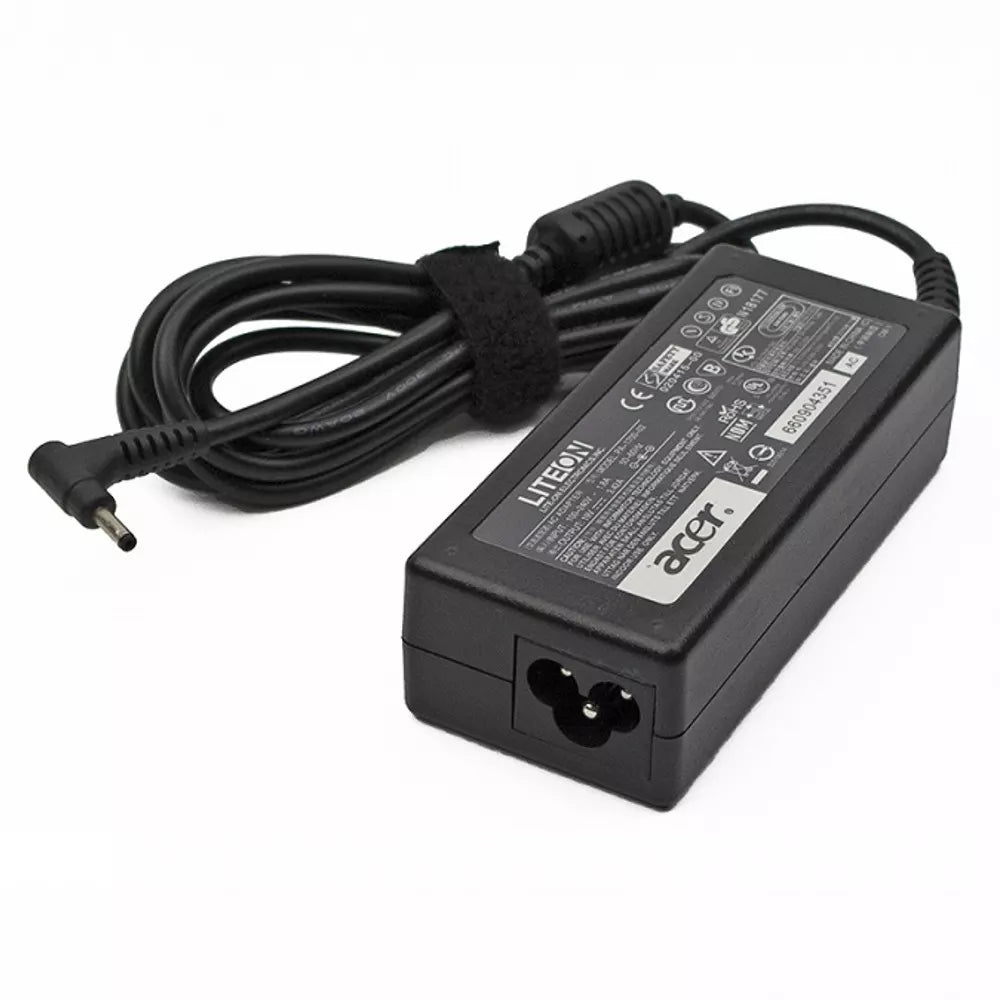 CARREGADOR / ADAPTADOR AC ACER 45W (PONTA AMARELA) Especificações Principais: 19V | 2.15A | 45W | Conector de Ponta Amarela