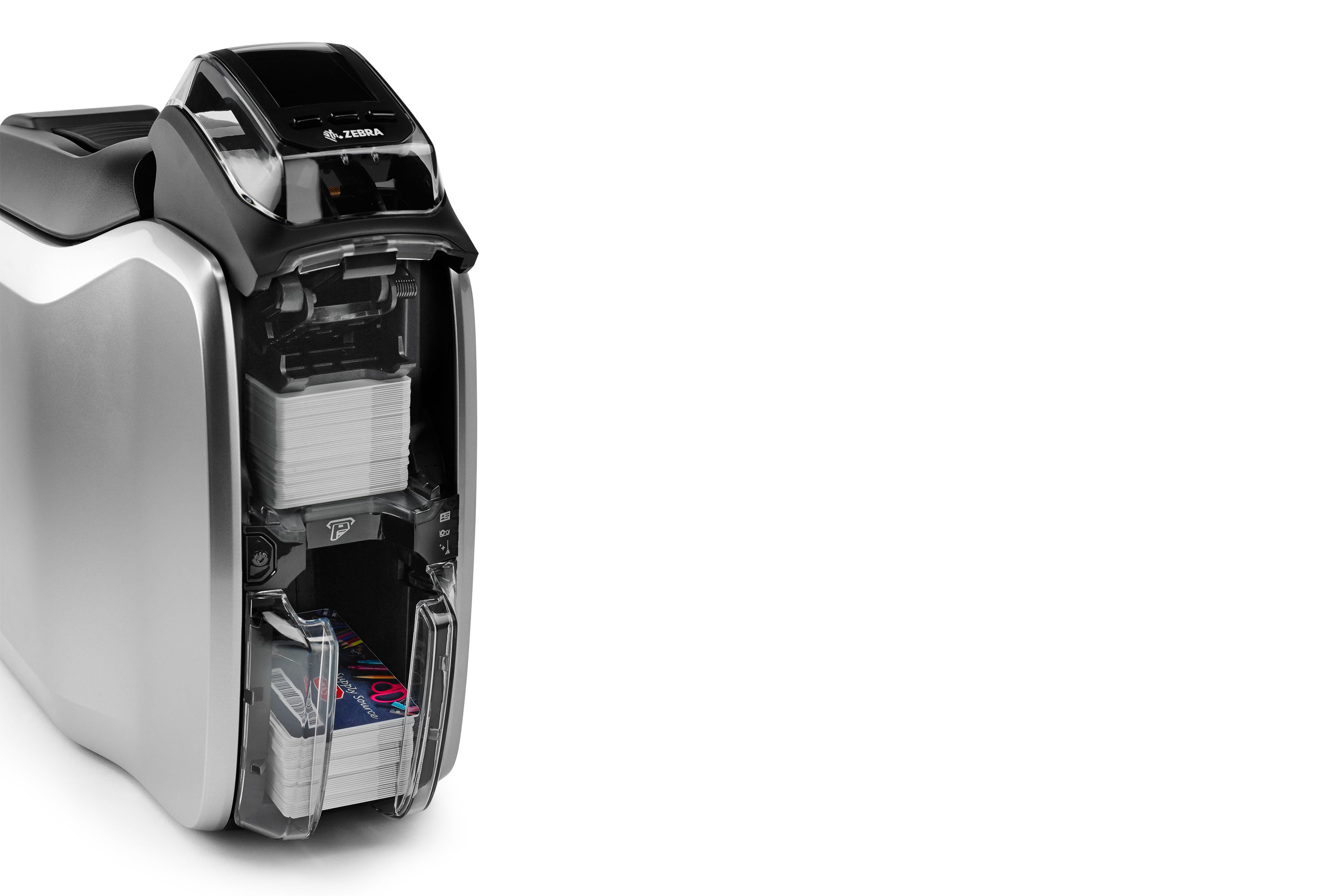 Zebra Impressora ZC300 Lado Único Cabos Reino Unido/UE USB e Ethernet