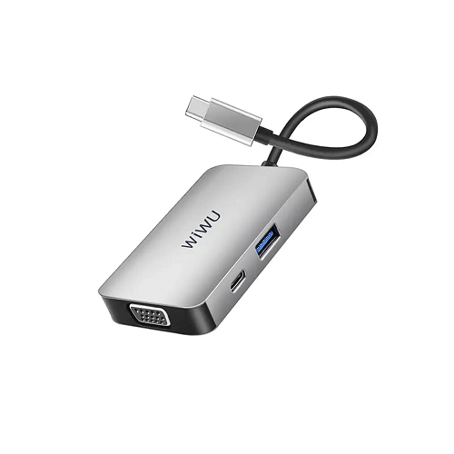 Wiwu Alpha 513HVP 5 em 1 USB 3.0 Tipo C HUB HDMI