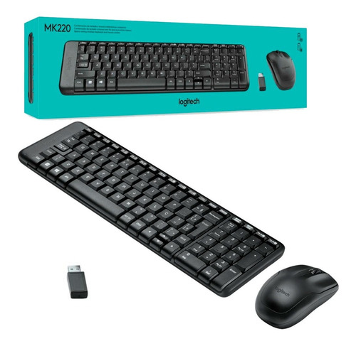 Logitech MK220 Wireless Keyboard e Mouse Combo