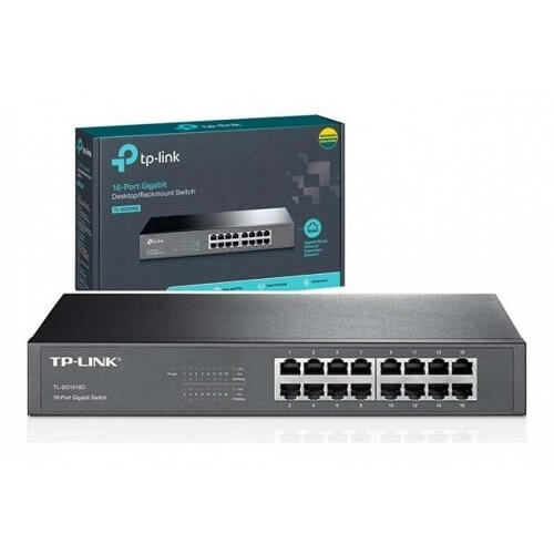 Switch Gigabit TP-Link 16 portas SG1016D