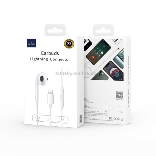 Auricular Wiwu Earbuds 302 com Conector Lightning