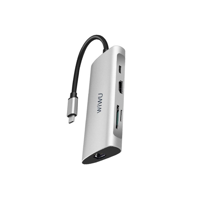Adaptador WIWU Alpha 8 in 1 USB-C Hub A831HRT
