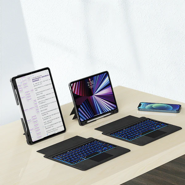 WIWU Capa com Teclado para iPad MAG TOUCH 12.9" - Preta