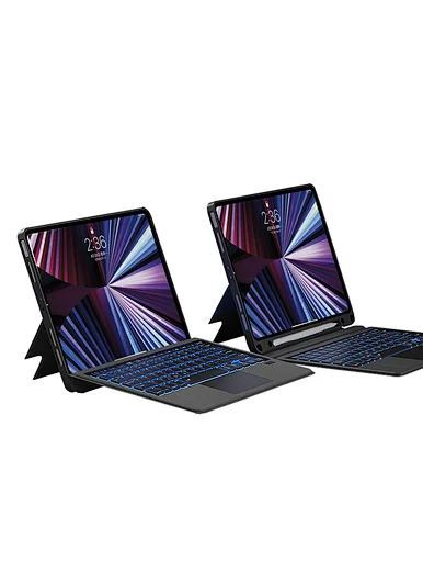 WIWU Capa com Teclado para iPad MAG TOUCH 12.9" - Preta - Image 4