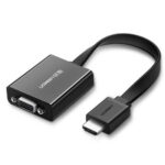 UGreen 40248 HDMI To VGA W/AUD+Micro USB Power-BK