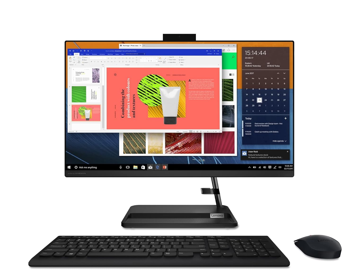 Lenovo IdeaCentre AIO 3 All-in-One Desktop, Intel Core i5 de 11ª geração, 8GB de RAM, e um HDD de 1TB