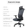 HIGH BACK OFFICE CHAIR A16-H BLACK - Image 2