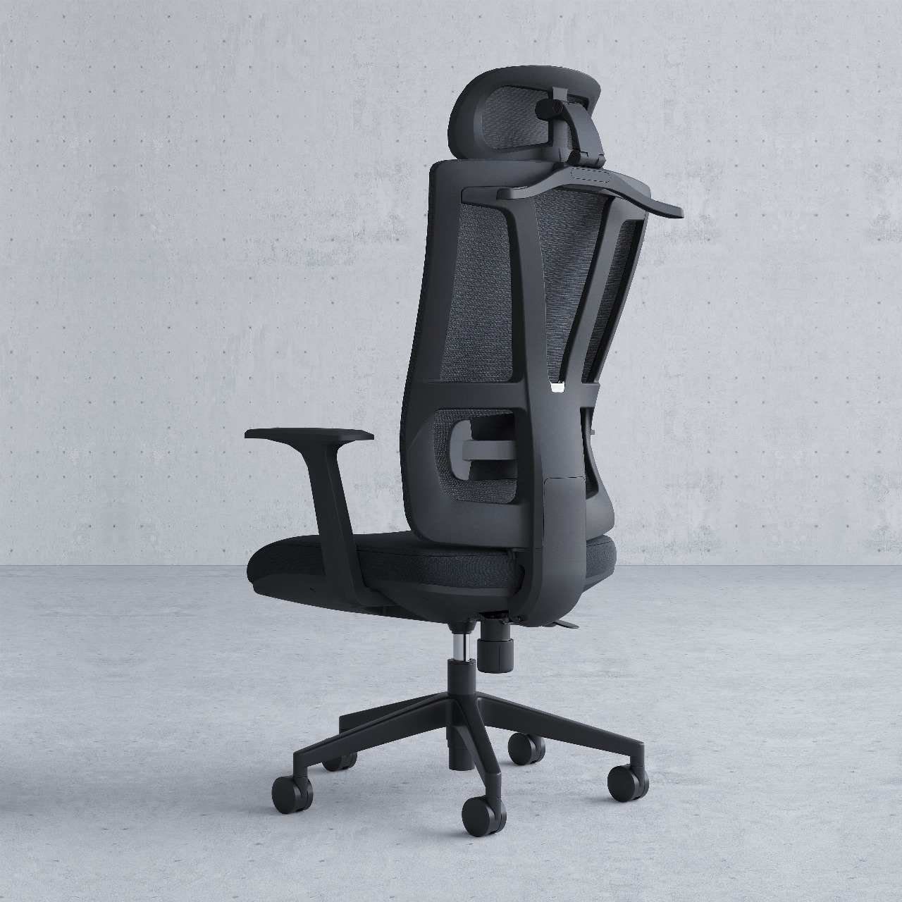 HIGH BACK OFFICE CHAIR A16-H BLACK