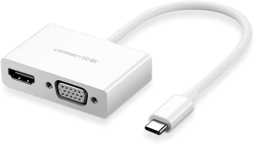 UGREEN 30843 Type-C to HDMI VGA Converter (White)