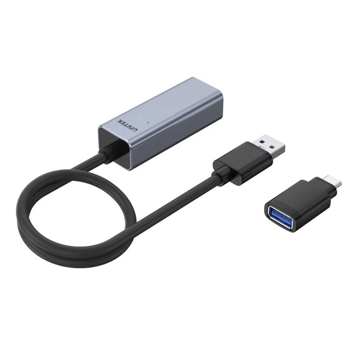ADAPTER UNITEK USB 3.0 to Gigabit Ethernet Adapter with USB-C