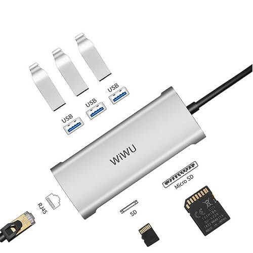 WiWU Alpha 631STR Hub Multi-função USB C