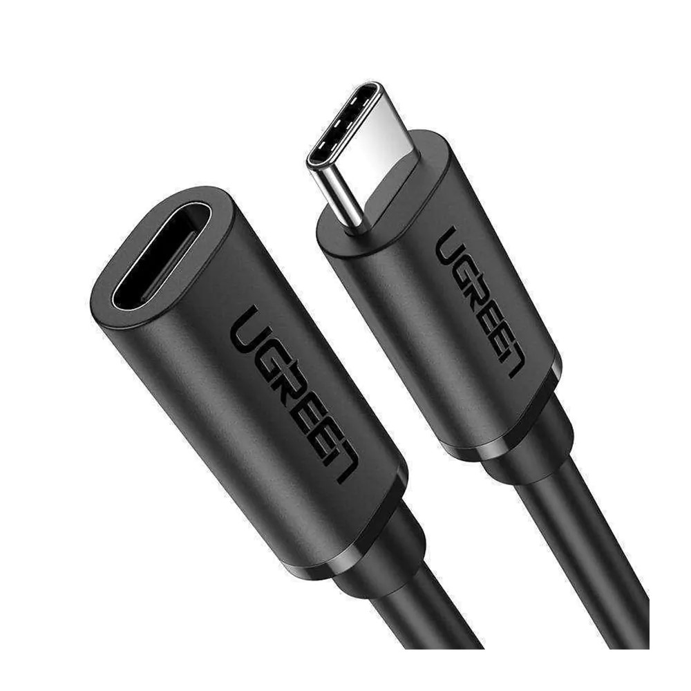 Cabo de Extensão Ugreen USB-C Macho para USB-C Fêmea 1 Metro