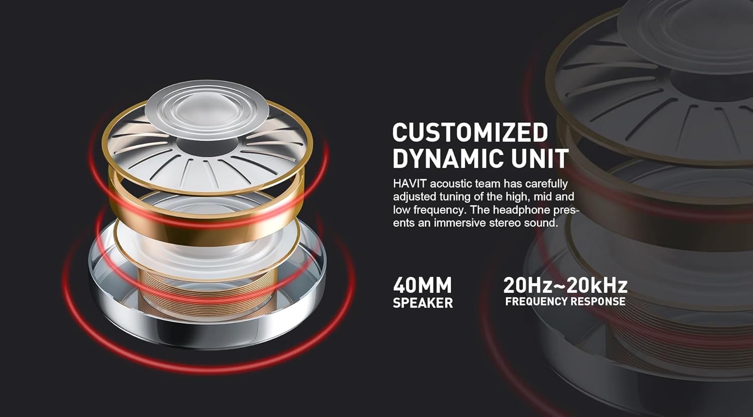 Fone de Ouvido Headset Gamer Havit Fuxi-H3 Black - Image 2