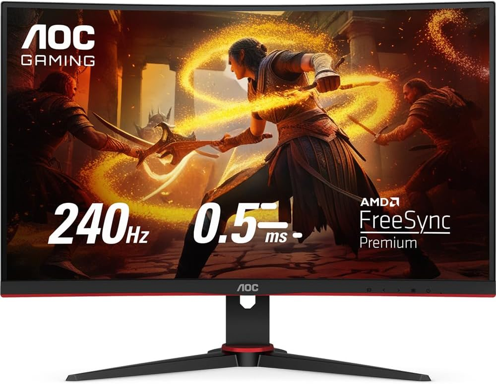 Monitor Gamer AOC LEGEND 27 240Hz 0,5ms, Preta/Vermelho, MEDIO, C27G2ZE