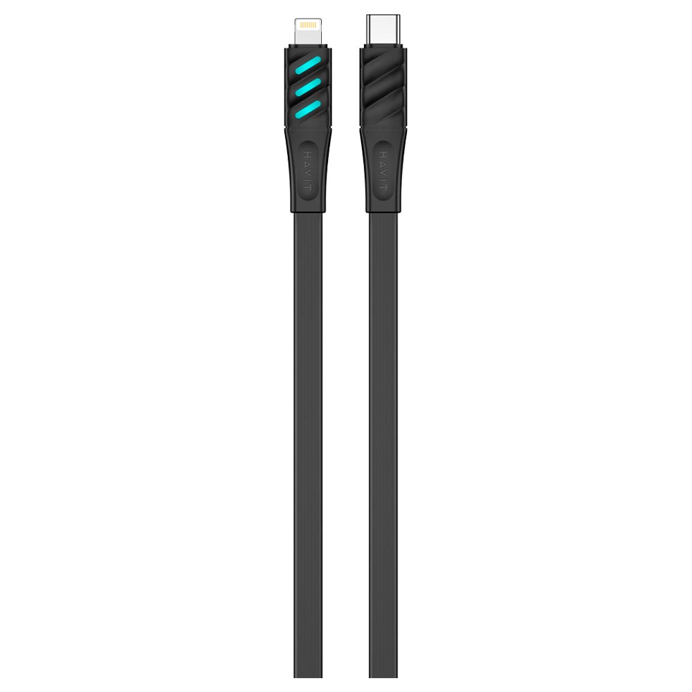 Cabo Apple USB-C Macho a Lightning Havit HV-CB6255 1M - Preto - Image 4