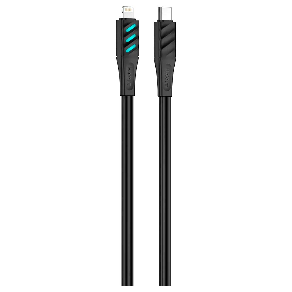 Cabo Apple USB-C Macho a Lightning Havit HV-CB6255 1M - Preto - Image 3