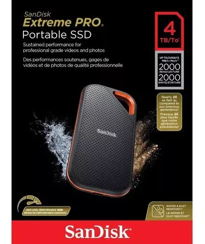 SanDisk Extreme PRO 4 TB Portátil - SSD Externo de Alta Velocidade