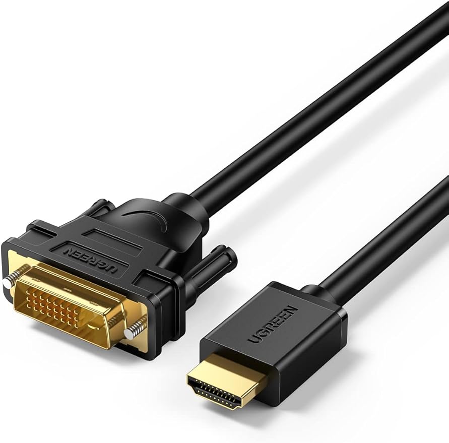 UGREEN 10135 – Cabo HDMI Macho para DVI-D (24+1) Macho 2 Metros – Alta Qualidade e Compatibilidade