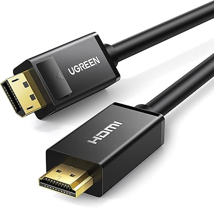 UGREEN 10239 – Cabo DisplayPort para HDMI 1,5 Metros (4K UHD, Uni-direcional)