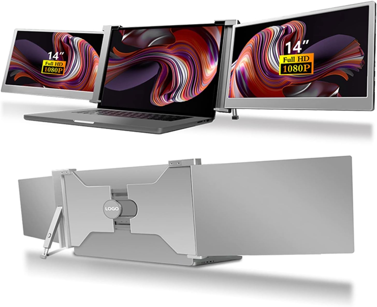 🖥️ Extensor de Tela Tripla para Laptop – S16 14" FHD IPS