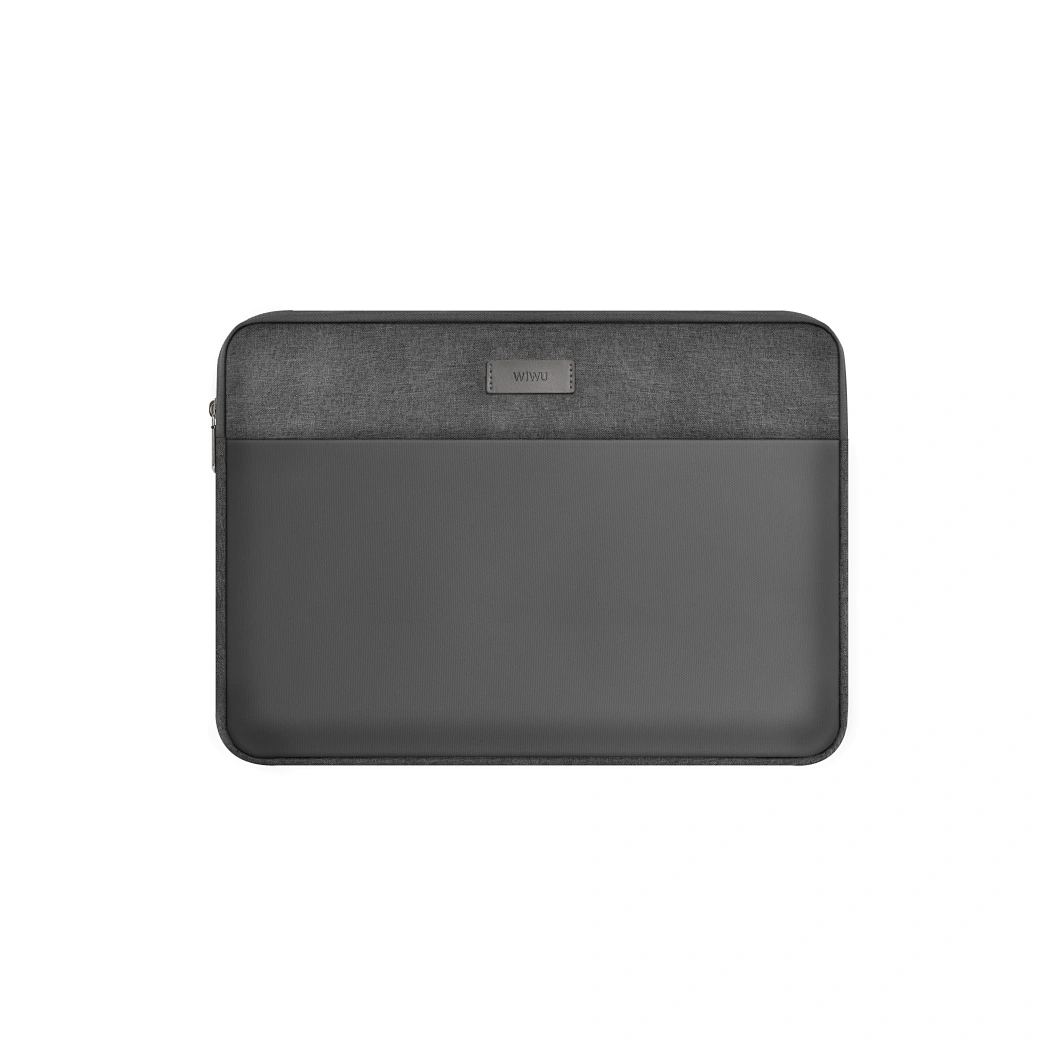 WiWU 14 inch Minimalist Laptop Sleeve – Preta e Cinza - Image 3