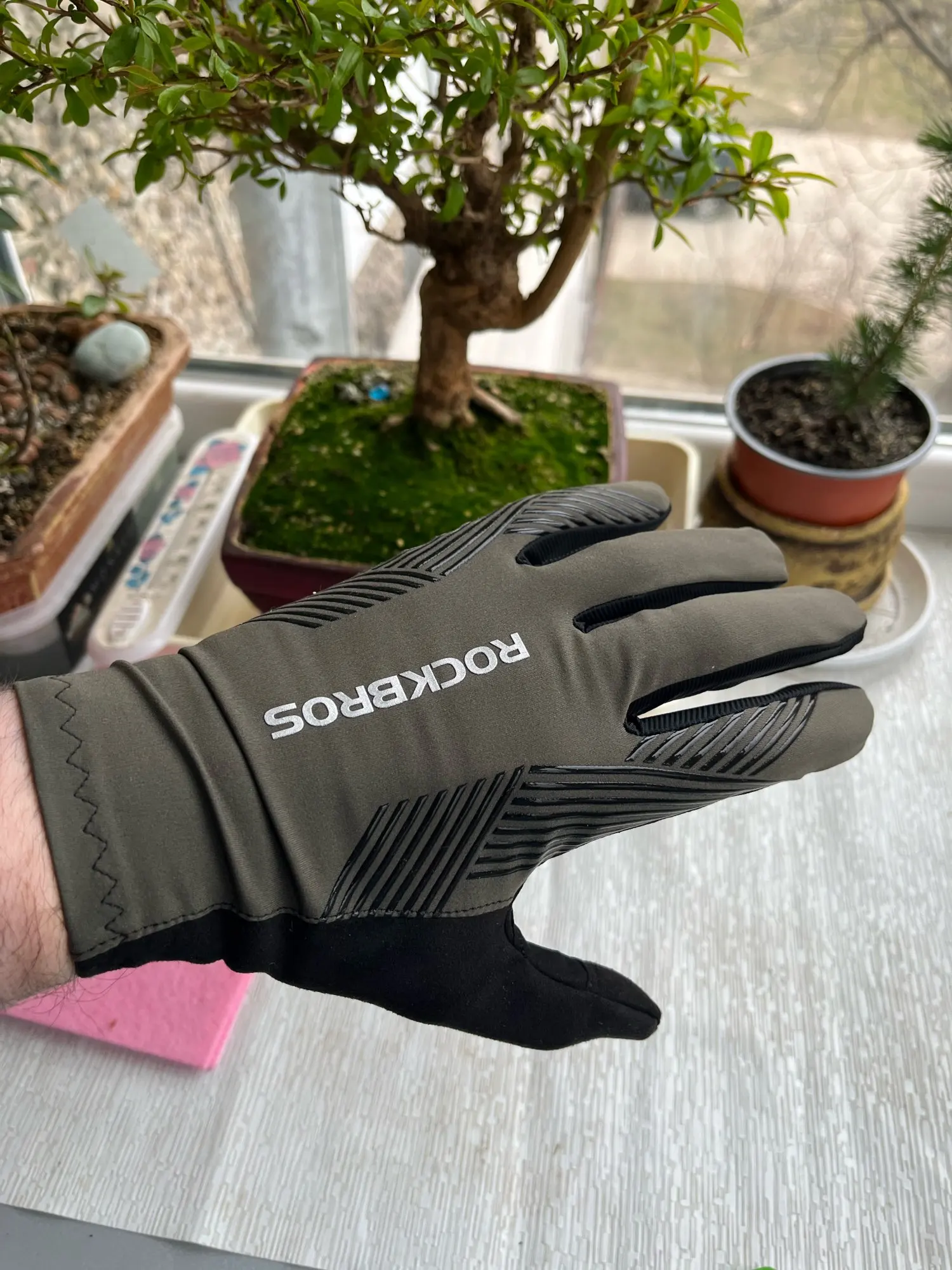 Luvas de Ciclismo ROCKBROS para Mountain Bike – Dedo Longo, com Proteção e Almofada de Gel - Image 3