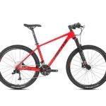 TWITTER Leopard Pro – Bicicleta de Montanha Rígida Full Carbono (Red & Gray)