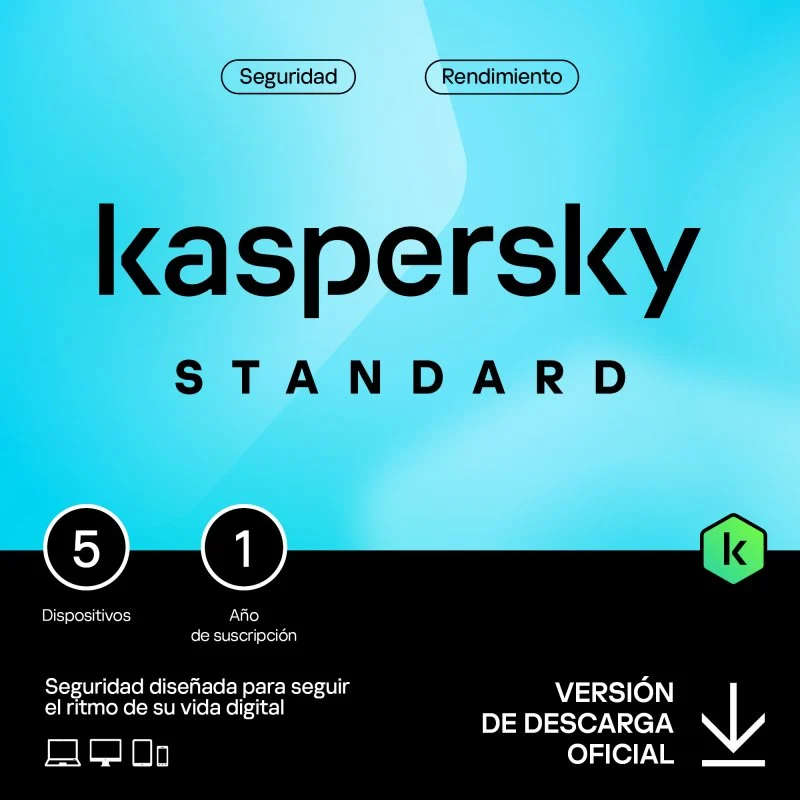 Kaspersky Standard Antivirus – 5 Dispositivos – Subscrição Anual